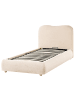 Beliani 3-tlg Einzelbett BLAGNAC in Beige/Braun