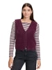 BETTY & CO Strick-Cardigan mit Knopfleiste in Dark Aubergine