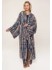 Linga Dore Kimono in Tie dye dark denim/apricot