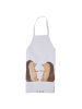 Mr. & Mrs. Panda Schürze Igel Liebe ohne Spruch in Weiß