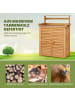 COSTWAY Pflanztisch mit Unterschrank 87x45x120cm in Beige
