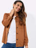 WITT WEIDEN Lederimitat-Blazer in cognac