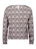 Betty Barclay Schlupfbluse langarm in Grau/Beige