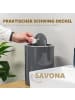 bremermann Badezimmer-Set Zubehör-Set 2-tlg. Savona grau