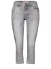 Street One Capri in silver grey random wash