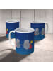 Mr. & Mrs. Panda Kaffeebecher Sternzeichen Zwilling ohne Spruch in Sternenhimmel Blau