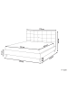 Beliani Doppelbett LA ROCHELLE in Grau - (W) 170 x (H) 108 x (L) 218 cm