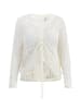IZIA Damen Strickpullover in Wollweiss