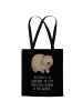 Mr. & Mrs. Panda Tote Bag Wombat mit Spruch in Schwarz