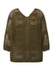 Ulla Popken Pullover in dunkles olive