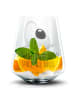 Mr. & Mrs. Panda Blümchentail Glas Avocado Schwangerschaft mit Spruch in Transparent