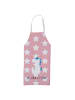Mr. & Mrs. Panda Schürze Einhorn Spaziergang mit Spruch in Rot Pastell