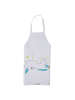 Mr. & Mrs. Panda Backschürze Einhorn Sternenhimmel ohne Spruch in Weiß