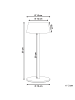Beliani Tischlampe für den Außenbereich GUDER in Schwarz - (W) 15 x (H) 36 x (L) 15 cm