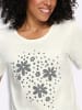 Sieh an! Rundhals-Shirt in ecru-grau
