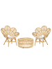 Beliani 3-tlg Bistro Set FLORENTINE / LIMNI in /Beige/Beige