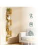 relaxdays Eckregal in Natur - (B)20 x (H)125 x (T)20 cm