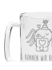 Mr. & Mrs. Panda Bierglas Spinne Agathe Brief mit Spruch in Transparent