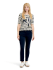 Betty Barclay Basic Shirt mit Print in Beige/Dark Blue