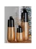 GILDE Flaschenvase Tomar goldfarben, schwarz - (H) 49cm