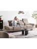 Beliani 3-Sitzer Sofa IKAST in Beige/Schwarz - (W) 255 x (H) 87 x (L) 105 cm