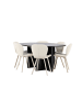 ebuy24 Essgruppe Strada (6-teilig) Schwarz 120 x 120 cm