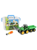 Toi-Toys Traktor + Anhänger mit Schraubendreher zum reparieren Trecker 4 Jahre