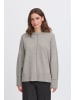 ICHI Strickpullover langarm IHBALLIA Loose fit in Grey melange