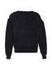 faina Damen Strickpullover in SCHWARZ