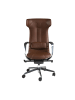 Angel Cerdá Büro-Drehstuhl 4216 in Braun / Stahl – (B)63 x (H)66 x (T)122 cm