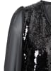 More & More glitzerndes Partykleid, Pailletten in black