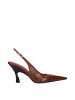 Stella McCartney Braun Leder High Absatz Pumps