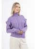 myMo Strick Pullover in HELLLILA