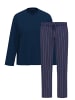 Ammann Schlafanzug Night & Home Cotton in Dunkelblau