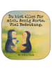 Mr. & Mrs. Panda Glasuntersetzer Pinguin Pärchen Design mit Spruch in Weiß