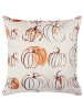Beliani Dekokissen CUCURBITA in Beige/Weiß/Orange - (W) 45 x (H) 12 x (L) 45 cm