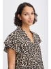 b. young BYHINVA LEOPARD BLOUSE 2 LIGHT WOVEN A-shape in Coffee Liqueúr Mix