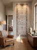 KADIMA DESIGN Kurzflor-Teppich waschbar VERNANTE Rosette Bordüre Wohnzimmer in Beige-Grau