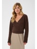 SAINT TROPEZ Bluse langarm NadalieSZ Fitted in Chocolate Brown