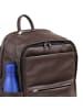 DuDu Sydney Daypack Leder 42 cm Laptopfach in coffee