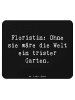 Mr. & Mrs. Panda Mauspad Spruch Floristin Garten mit Spruch in Schwarz