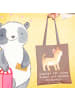 Mr. & Mrs. Panda Tote Bag Chihuahua Moment mit Spruch in Braun Pastell