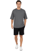 Reichstadt Herren Oversized T-Shirt in Dark Grey