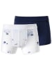 Schiesser Boxershort 2er Pack in Weiß/Dunkelblau