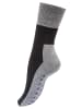 Vincent Creation® ABS Socken 4 Paar Stoppersocken in Schwarz/Grau