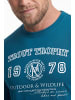 Men Plus Kurzarm T-Shirt in rauchblau
