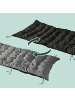 relaxdays Campingbett in Schwarz - (B)190 x (H)26 x (T)72 cm
