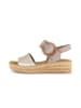 Gabor Plateau Sandalen in beige