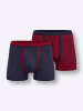 WITT WEIDEN Hose kurz in marine + dunkelrot