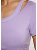 IZIA Damen Crop-Top in Lavendel